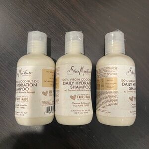 3PK SheaMoisture Virgin Coconut Oil Shampoo Daily Hydration - 3.2 fl oz